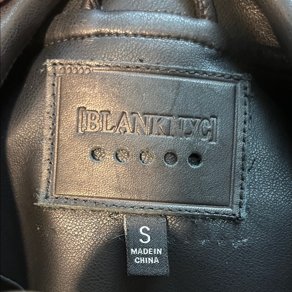 Blank NYC Black Vegan Leather Biker Jacket 🖤🧥✨ - Picture 2 of 4